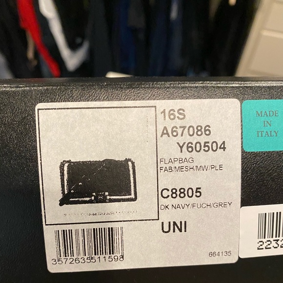 Authentic Chanel Fluo boy flap bag in blue canvas - Picture 3 of 8